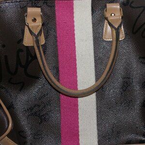 Victoria's Secret Small SIGNATURE Bag Purse Shoulder Short Straps Multi Color.